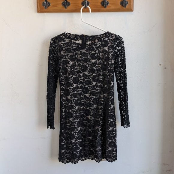 Black Lace Mini Dress S Imperial - Picture 3 of 7